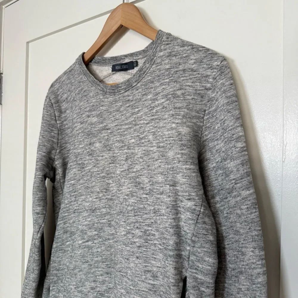 Michael Stars Sweatshirt Womens Size M Gray Front Pocket Pullover Casual Comfort - Picture 2 of 13